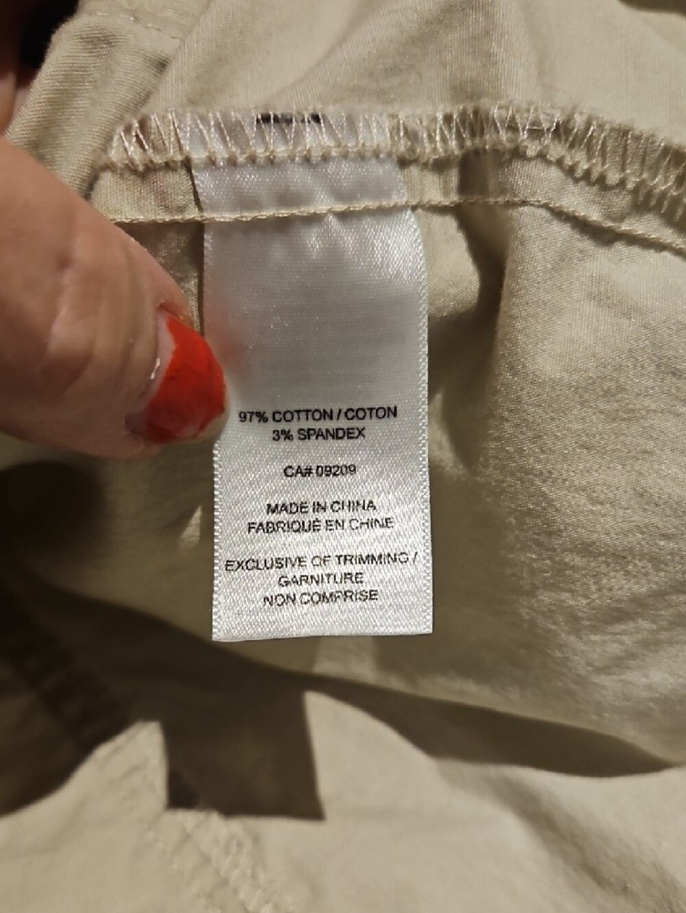 cleo Beige Utility Jacket with Zip Front - Picture 4 of 6